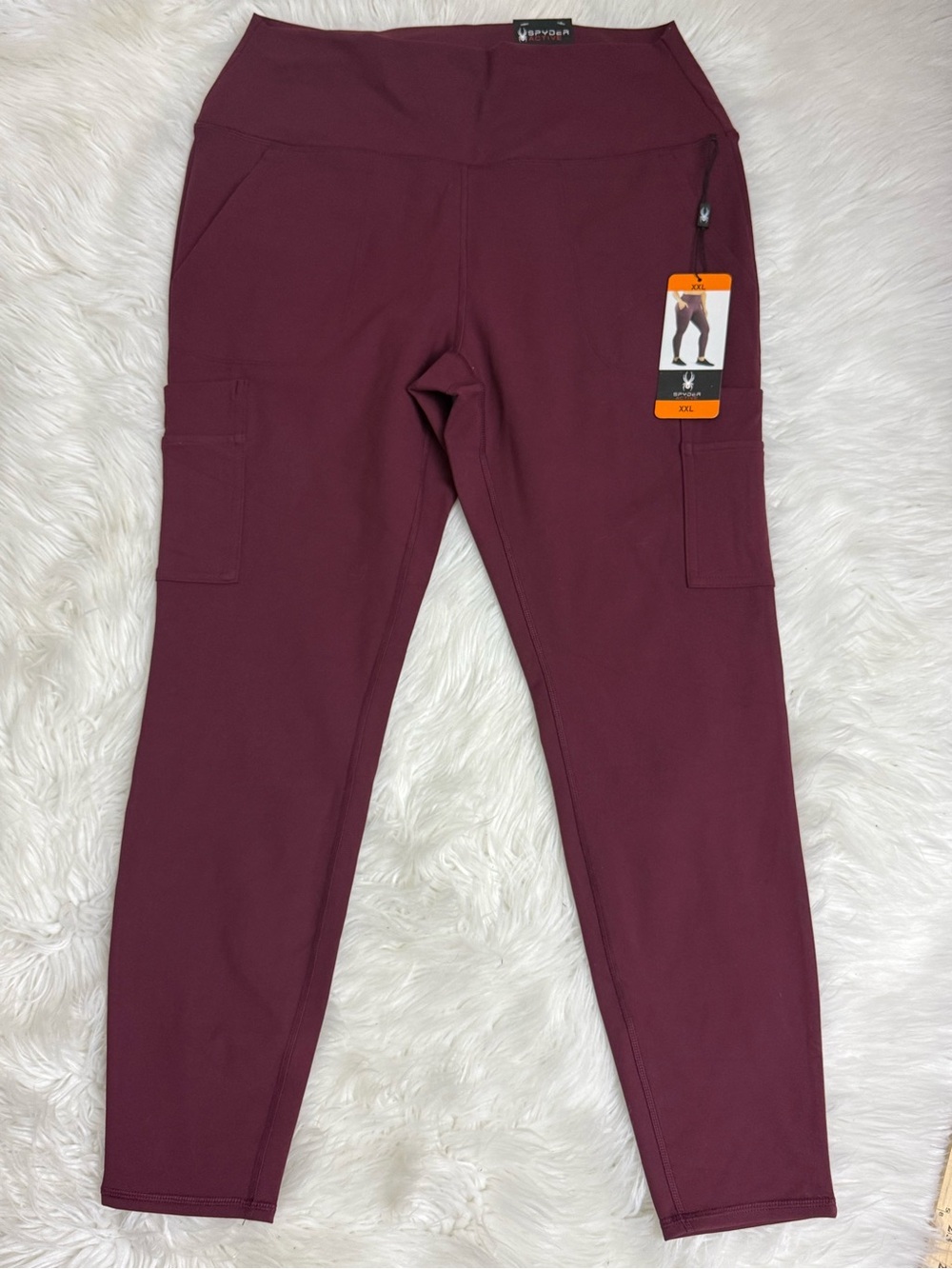 Simply Southern Kids Burgundy Leggings with Side Pockets